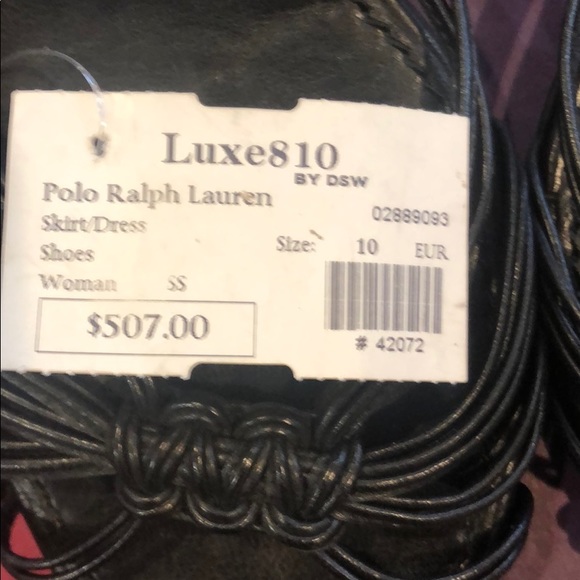 Ralph Lauren collection black Leather Slip-ons. - Picture 4 of 6